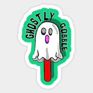 Ghostly Gobble - Hauntingly Delicious Lollipop Sticker